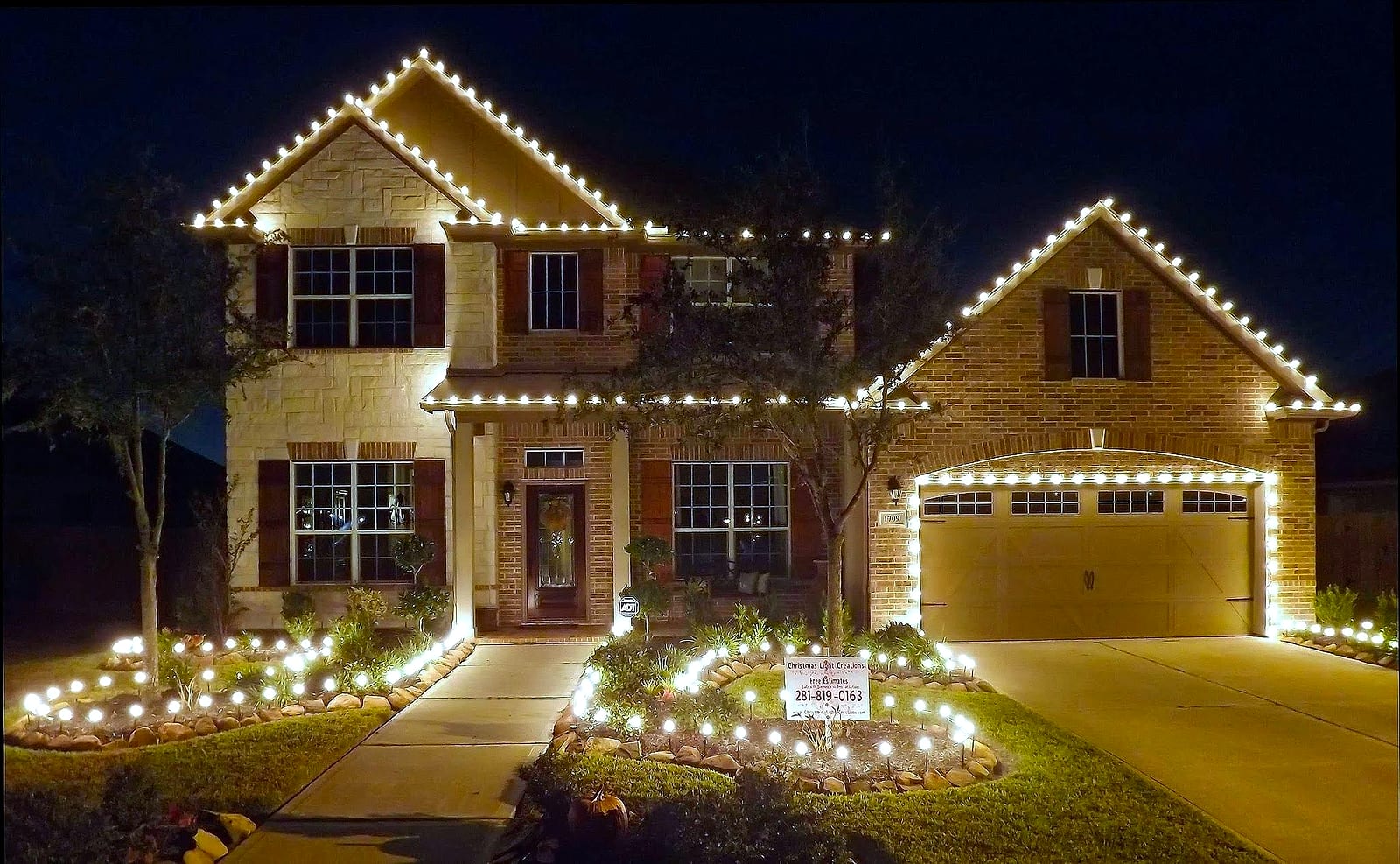 Christmas lights installed by Christmas Light Creations